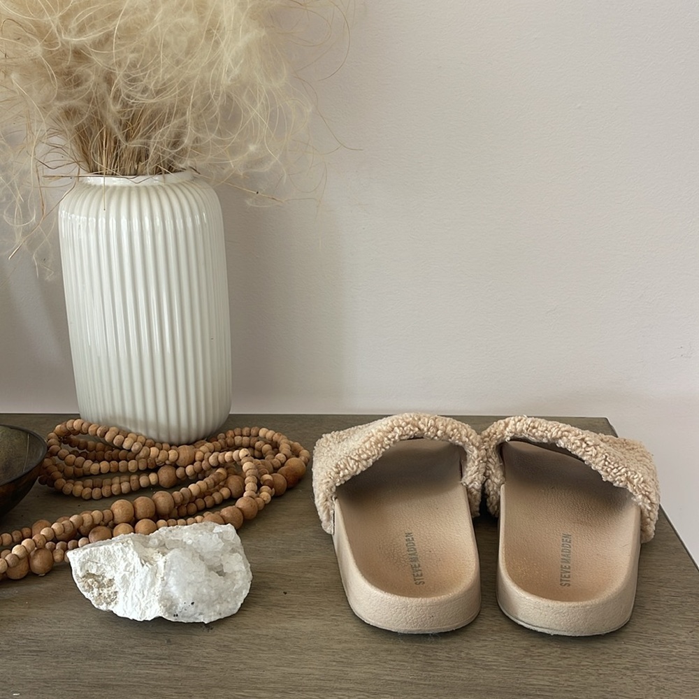 Steve Madden Fuzzy Slides - image 2